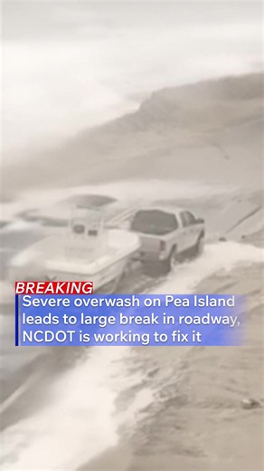 NC 12 is closed near the Basnight bridge and Rodanthe after this morning's high tide caused a breach in the dune resulting in overwash. Video shows multiple breaks in the roadway as crews work to assess the damage. Tune into WAVY News 10 at midday for more updates.