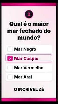 Apenas gênios acertam estas 5 perguntas de Conhecimentos Gerais! 😱📚 #quiz #fyp #viral