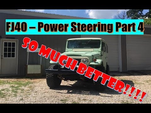 INSTALLED!! 1966 FJ40 Land Cruiser Power Steering Conversion - JT Outfitters
