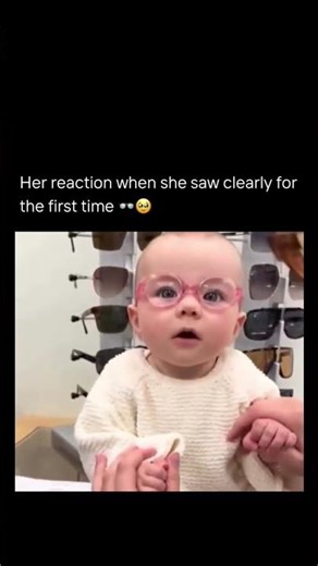 Her reaction when she saw clearly for the first time 🥹❤️‍🩹