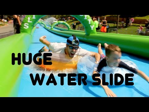 1000 ft Slip N Slide! Slide The City - Salt Lake City, Utah 2014