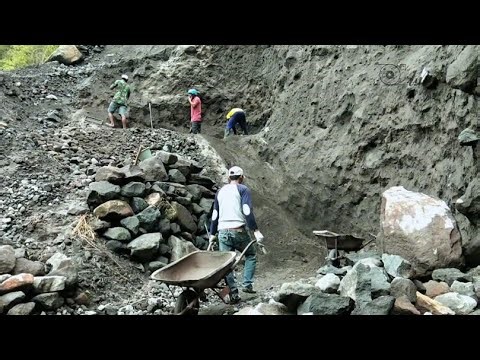 Old-School Quarry Life: Digging Volcanic Sand by Hand