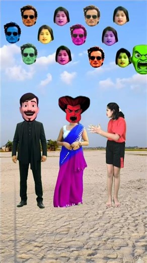 Dancing cute bhabhi, Scary Teacher 3D, Green Dancing alien &Me Correct Head Matching #shorts