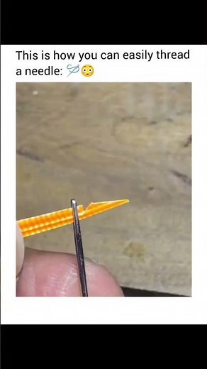 This is how you can easily thread a needle 🪡🙄