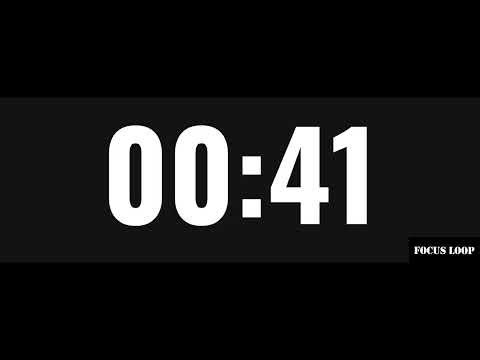 1 Minute Timer | Clean & Minimal Countdown | Focus Loop