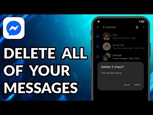 How To Delete All Of Your Messages On Facebook Messenger