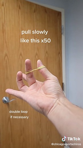 Trigger Finger Thumb Exercises with Rubber Band