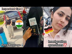 🇮🇳 India to 🇩🇪 Germany | Master’s Student Journey 🎓 | Travel Tips, Info & More! ✈️🧳