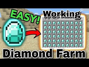 Minecraft Working 1.21 : The Simple {Diamond Duper Glitch Farm} || Tutorial (Java/Bedrock/MCPE/PS4