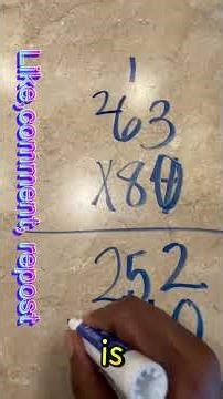 Two digits times two digits. #multiplication #homeworkhelp #maths #mathematics #math #teacher #fyp