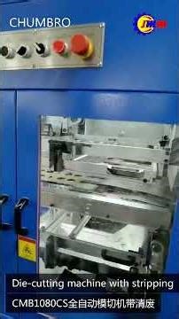 Automatic Die Cutting Machine with Stripping System - CMB 1080 CS #machine #factory #packaging