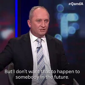 Barnaby Joyce discusses the media's pursuits of scandals and scoops, and how it weighs against an individual’s right to privacy. | Q A