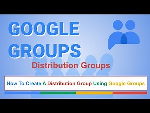 Creating a distribution group using Google Groups.