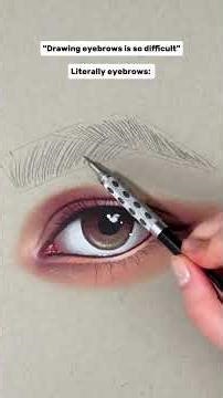 How to draw eyebrows #howtodraw #drawingtutorial #coloredpencil