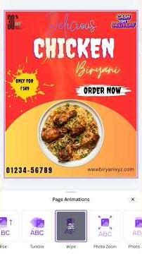 How to Create a | Professional Biryani Poster | Design in Canva #shorts #canva #photoshop #usa