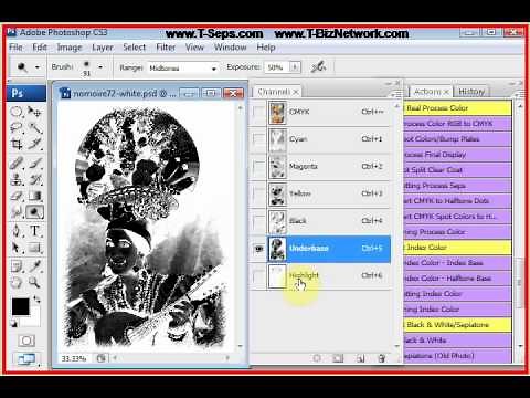 T-Seps CMYK Color Separations for T-Shirts