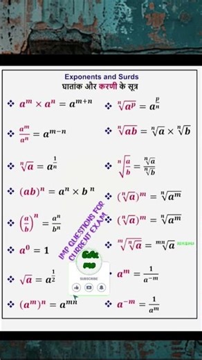 Exponents and surds indices 🎯👍 #maths #shorts #shorts feed