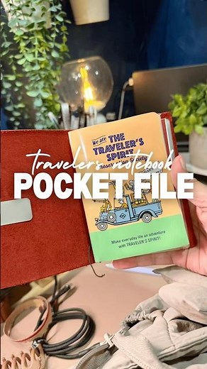 How to Insert Traveler's Notebook Pocket File #TNsetup