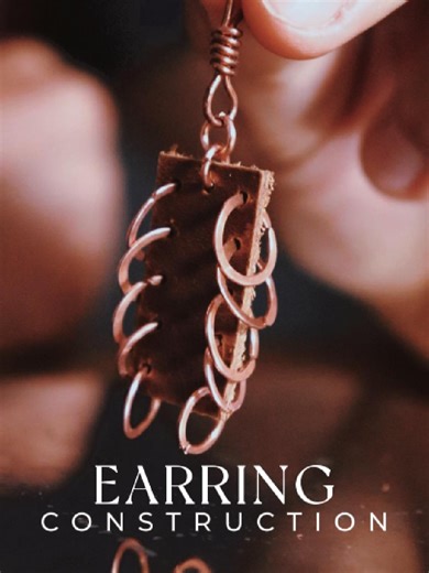 Earring Construction: Crafting Handmade Leather Jewelry