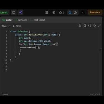 Day 3: Maximum subArray leedcode problem solution 💯#code#java #problemsolving #learning #explorepage