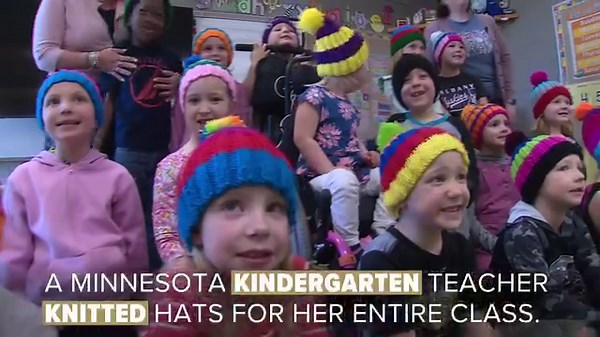 65K views · 1.6K reactions | A MN kindergarten teacher knitted every child in her class a hat, based on their designs. Albany's Jody Abraham didn't tell her kids why she wanted to them to draw a hat. Six weeks later, she surprised them with her - and their - handiwork. "Maybe she likes - LOVES us," one of her students says. https://bit.ly/43oZVLF Boyd Huppert's Land of 10,000 Stories | KARE 11 | Facebook
