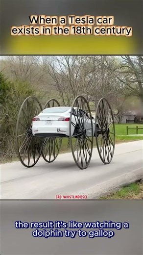 When a Tesla car exists in the 18th century
