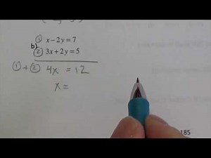 Solving Systems by Elimination Lesson