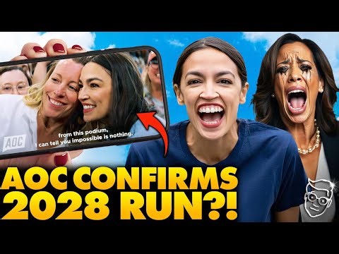 AOC Officially Launches Presidential Run for 2028!? Viral Ads SHOCK Internet, Kamala Screams Polls 📉