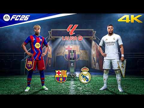 FC 26 - Barcelona vs. Real Madrid - La Liga 25/26 Full Match | PC™ Gameplay [4K60]