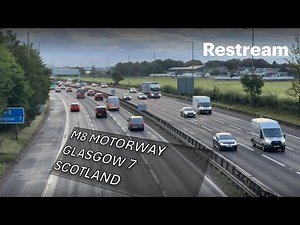 Cars Flowing on M8 Glasgow 7 | Relax & Watch Traffic#Scotland#uk#vehicles