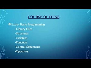 Arduino Basic Lessons - Basic Programming Part-1
