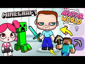 EASY! How to Create Steve from Minecraft in Avatar World 🌍 | PAZU