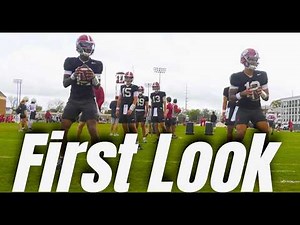 First look at Alabama Football in Spring Practice | Keelon Russell vs. Austin Mack | WHAT STANDS OUT