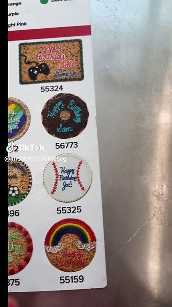 Oder a cookie cake for any occasion @ Mrs.Fields !!! #baseballcookies #birthday #ranchocucamonga #fyp #cake #cookies #baking #satisfying #fun #frosting #mrsfields