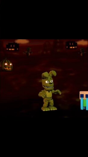 If springtrap met crying child in fnaf world simulator #fnafworld