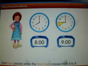 Visual Learning Bridge: Telling Time To Five Minutes