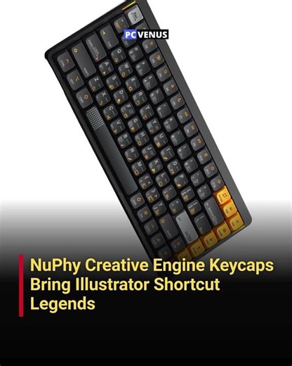 NuPhy Creative Engine Keycaps With Illustrator Shortcuts | #pcvenus