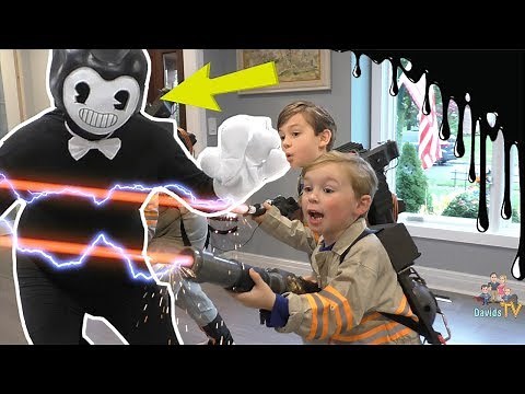 Ghostbusters vs Bendy and the Ink Machine (Kids Skit)