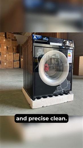 10kg Fully Automatic Drum Washing Machine with German Control Technology and LED Front Load Wash Spin Commercial Household Use