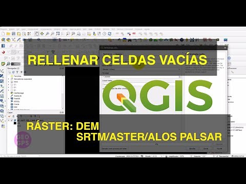 Rellenar Ráster Celdas Vacías - DEM - SRTM - ASTER - ALOS PALSAR QGis