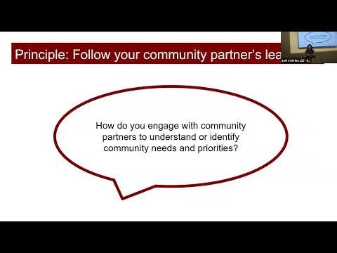 MCHRI Seminar Series: Principles of Community-Engaged Research