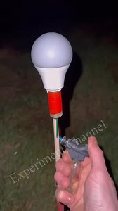 DIY Light Bulb Rocket #shorts | Experiment Channel