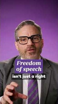 Why free speech isn't just a right