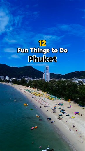 Phuket🌴 Thailand / Hotels | Travel | Tips on Instagram: "Discover 12 Fun things to do in Phuket✈️ @phuketist ⠀ Save it for your trip to Phuket & tag your fun friends📌 ⠀ 📍Patong Beach water activities 📍Sunday Walking Street - Old Town 📍Bangla Road 📍Andamanda Waterpark 📍Smigo’s Beach Bar 📍Junkyard Comedy Show 📍Yona 📍Viral head spa 📍Watch Muay Thai at Bangla Stadium 📍Longtail to Phi Phi Island 📍Explore Phuket by bike 📍Fishing near Promthep Cape ⠀ Share your experience in Phuket with t