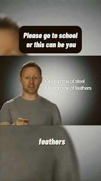 Kilogram of steel vs kilogram of feathers #funny #stupid #genius #physics