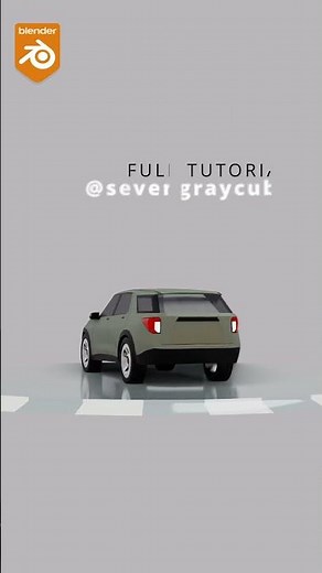 Low poly car #blendertutorial