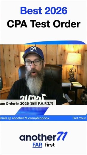 Take FAR first. #CPAExam