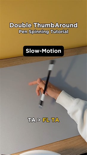 DOUBLE THUMB AROUND Pen Spinning Tutorial