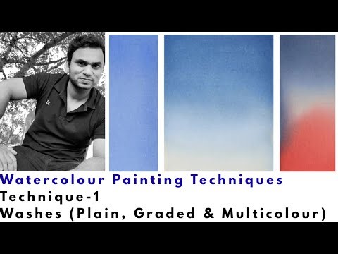 #watercolourtechniques #Technique-1 #washes