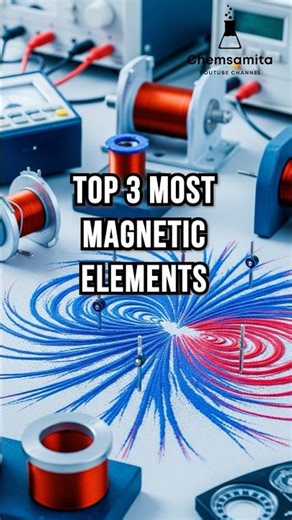 Top 3 Most Magnetic Elements on Earth 🧲 #shorts